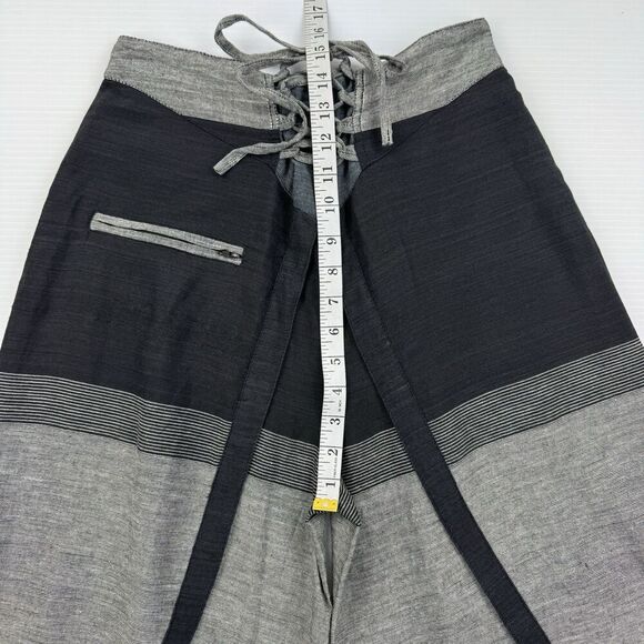 Women’s Boho Wrap Pants L/XL Open Trousers Cotton Wide Leg Hippie Festival Nepal - Picture 7 of 9